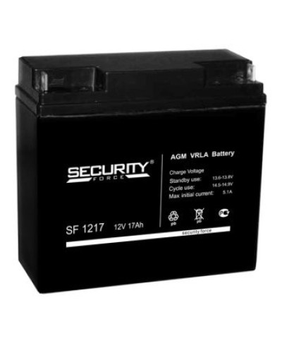 Аккумулятор свинцово-кислотный Security Force SF 1217 в Чебоксарах Электротехническое оборудование Pintop.ru