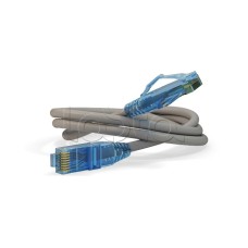 Патч-корд RJ45-RJ45, 4 пары, UTP, кат.6, LSZH (2м) Hyperline PC-LPM-UTP-RJ45-RJ45-C6-2M-LSZH-GY
