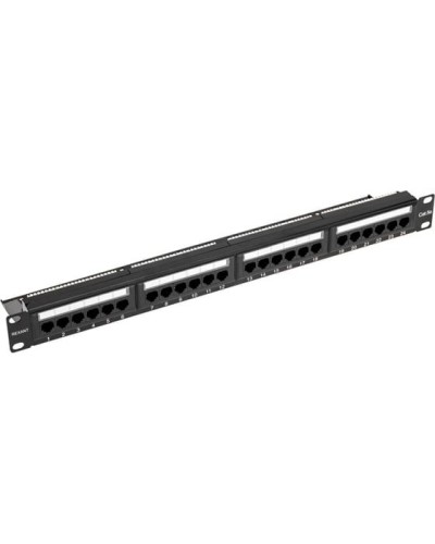 Панель коммутационная с кабельным органайзером 19, 1U, 24 порта, UTP, RJ-45, CAT 5e REXANT PRO (02-0031) в Чебоксарах Аксессуары для стоек и шкафов Pintop.ru