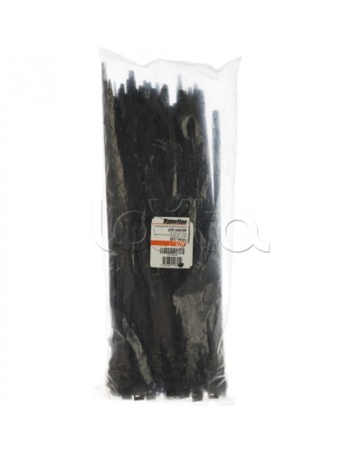 Хомут-стяжка нейлоновый, неоткрывающийся, погодостойкий 360x8.6 мм Hyperline GTN-360HDB (100 шт/уп) в Чебоксарах Стяжки-хомуты Pintop.ru