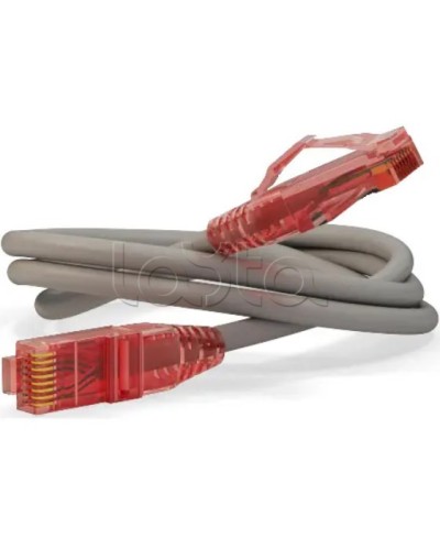 Патч-корд RJ45-RJ45, 4 пары, UTP, кат.5е, LSZH (0,3м) Hyperline PC-LPM-UTP-RJ45-RJ45-C5e-0,3M-LSZH-GY в Чебоксарах Патчкорды (медные) Pintop.ru