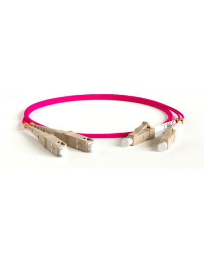 Патч-корд волоконно-оптический Hyperline FC-D2-504-LC/PR-SC/PR-H-30M-LSZH-MG в Чебоксарах Патч-корды оптические Pintop.ru