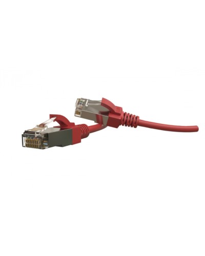 Патч-корд S/FTP Hyperline (PC-LPT-SFTP-RJ45-RJ45-C6-1M-LSZH-RD) в Чебоксарах Патчкорды (медные) Pintop.ru