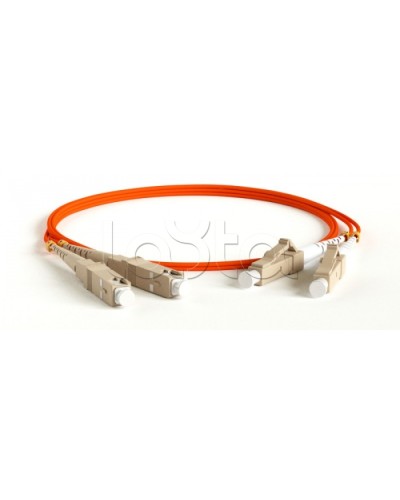 Патч-корд волоконно-оптический Hyperline FC-D2-62-LC/PR-SC/PR-H-10M-LSZH-OR в Чебоксарах Патч-корды оптические Pintop.ru