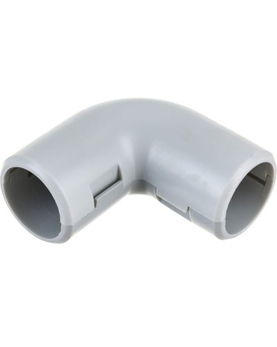 CI20G Угол 90 гр.(2част.) для труб D20мм, цвет белый (1уп = 25шт) Экопласт (41220-25W) в Чебоксарах Повороты, муфты, тройники Pintop.ru