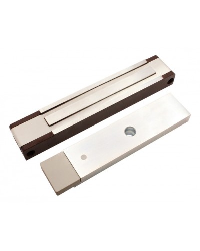 Электромагнитный замок с датчиком состояния двери ALeko ALM-400P (24В коричневый) в Чебоксарах Электромагнитные замки Pintop.ru