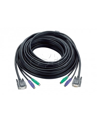 КВМ-кабель с интерфейсами PS/2, VGA (1.8м) ATEN 2L-1001P в Чебоксарах Видеоусилители, Модуляторы, Делители Pintop.ru