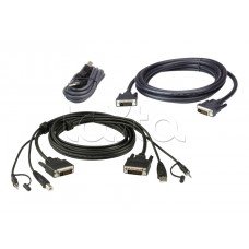 Комплект кабелей USB, DVI-D Dual Link, Dual Display для защищенного KVM-переключателя (1.8м) ATEN 2L-7D02UDX3