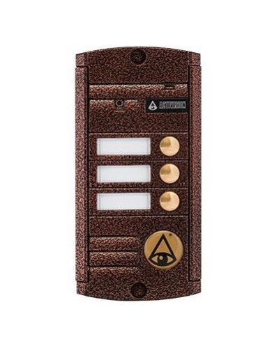 Видеопанель вызывная накладная на 3 абонента Activision AVP-453 (PAL, антик) в Чебоксарах Вызывные видеопанели малоабонентные Pintop.ru