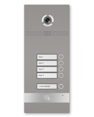 Вызывная панель BAS-IP BI-04FBI SILVER в Чебоксарах Вызывные видеопанели малоабонентные Pintop.ru