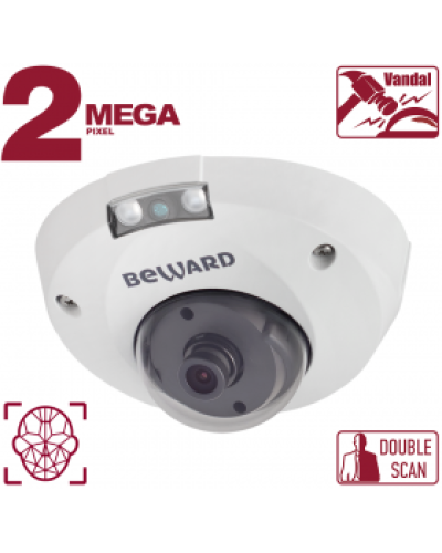 IP-камера видеонаблюдения антивандальная уличная купольная Beward B2530DMR в Чебоксарах IP-камеры Pintop.ru