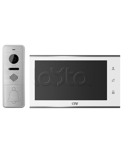 Комплект видеодомофона CTV-DP4705AHD (белый) в Чебоксарах Комплекты домофонов Pintop.ru