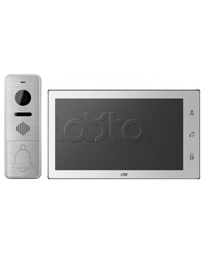 Комплектвидеодомофона CTV-DP4706AHD (белый) в Чебоксарах Комплекты домофонов Pintop.ru