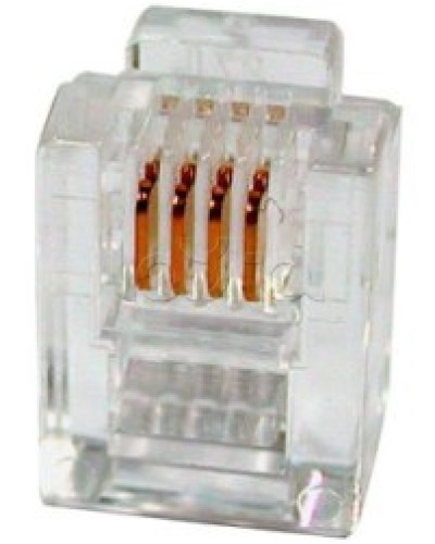 Разъем телефонный RJ11 (6P4C) Cabeus в Чебоксарах Коннекторы и разъемы Pintop.ru
