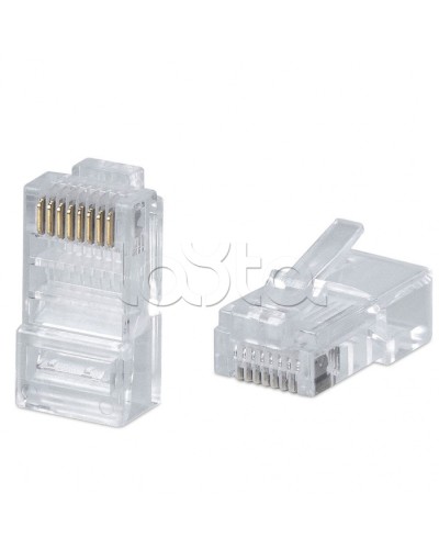 Коннектор RJ-45 под витую пару, категория 5e, универсальный (для одножильного и многожильного кабеля) Cabeus 8P8C в Чебоксарах Коннекторы и разъемы Pintop.ru