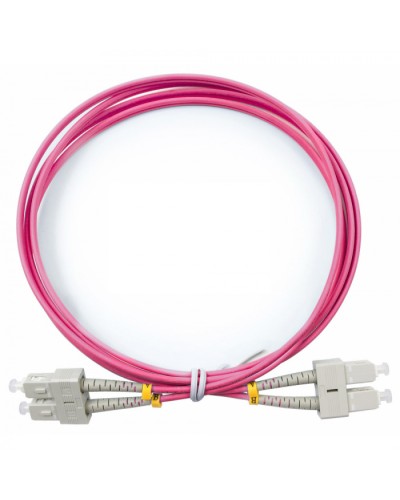 Шнур оптический duplex SC-SC 50/125 mm OM4 2м LSZH Cabeus FOP-50-OM4-SC-SC-2m в Чебоксарах Патч-корды оптические Pintop.ru