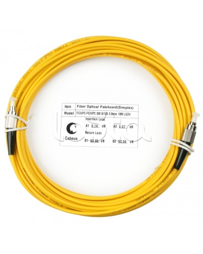 Шнур оптический simplex FC-FC 9/125 sm 25м LSZH Cabeus FOP(s)-9-FC-FC-25m в Чебоксарах Патч-корды оптические Pintop.ru