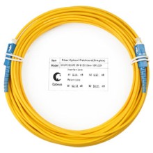 Патч-корд волоконно-оптический (шнур) SM 9/125 simplex SC-SC LSZH (10м) Cabeus FOP(s)-9-SC-SC-10m