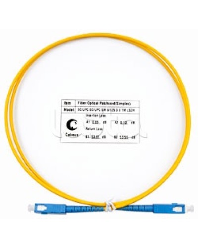 Пигтейл одномодовый оптический, SM 9/125, LSZH simplex SC/SC (1 м) Cabeus FOP(s)-9-SC-SC-1m в Чебоксарах Патч-корды оптические Pintop.ru