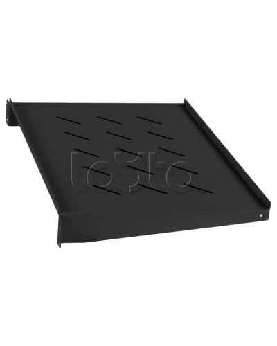 Полка 19 перфорированная консольная 2U глубина 315мм (цвет черный) Cabeus SH-J017-2U-315-BK в Чебоксарах Полки для шкафов и стоек Pintop.ru