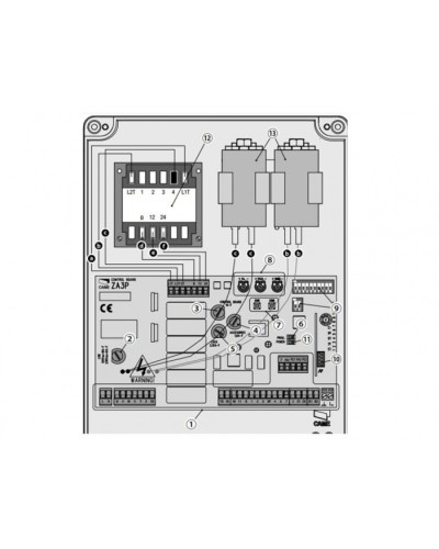 Блок управления для приводов распашных ворот Came 002ZA3P в Чебоксарах Автоматизация ворот Pintop.ru