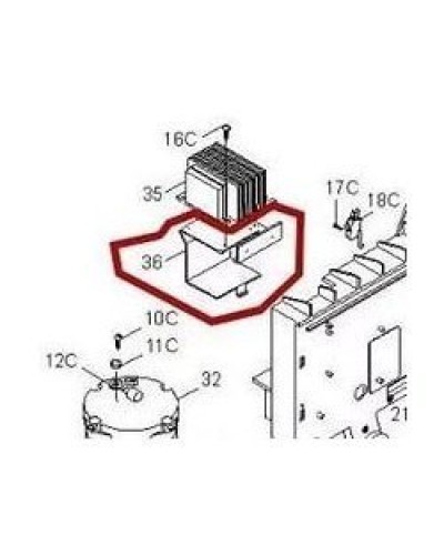 Кронштейн крепления аккумуляторов BX-P Came 119RIBX036 в Чебоксарах Запчасти для шлагбаумов и автоматики Pintop.ru