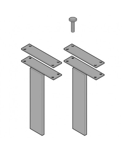 Кронштейны крепления створок C003 Came 119RICX014 в Чебоксарах Запчасти для шлагбаумов и автоматики Pintop.ru