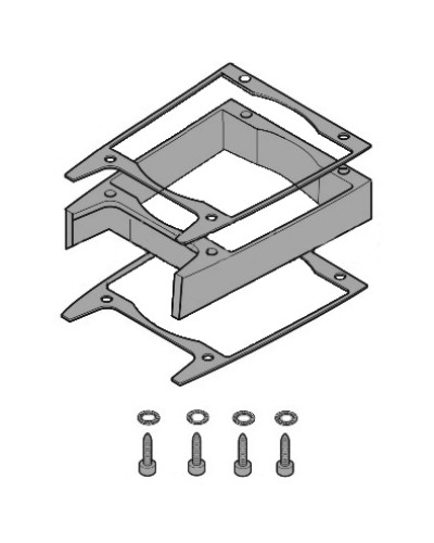 Удлинитель кожуха электродвигателя C-BXK, C-BXEK Came 119RICX043 в Чебоксарах Запчасти для шлагбаумов и автоматики Pintop.ru