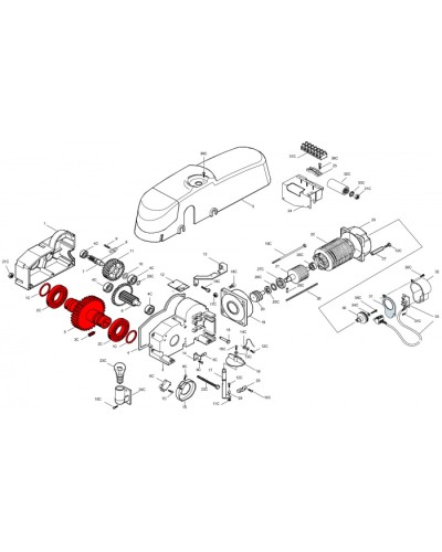Электродвигатель E300 Came 119RIE136 в Чебоксарах Запчасти для шлагбаумов и автоматики Pintop.ru
