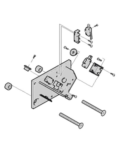 Механические упоры концевых положений G4040 G4041 в сборе Came 119RIG177 в Чебоксарах Запчасти для шлагбаумов и автоматики Pintop.ru