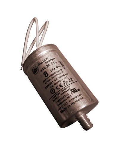 Конденсатор 8 мкФ с гибкими выводами и болтом Came 119RIR339 в Чебоксарах Запчасти для шлагбаумов и автоматики Pintop.ru