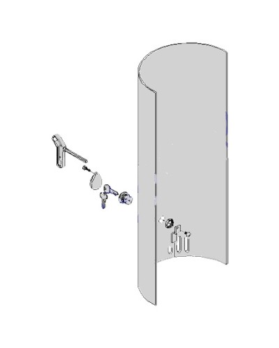 Крышка с замком разблокировки CAT-X Came 119RIX012 в Чебоксарах Запчасти для шлагбаумов и автоматики Pintop.ru