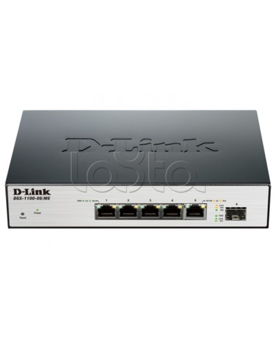 Коммутатор 6-портовый D-Link DGS-1100-06/ME/A1B в Чебоксарах Коммутаторы Pintop.ru