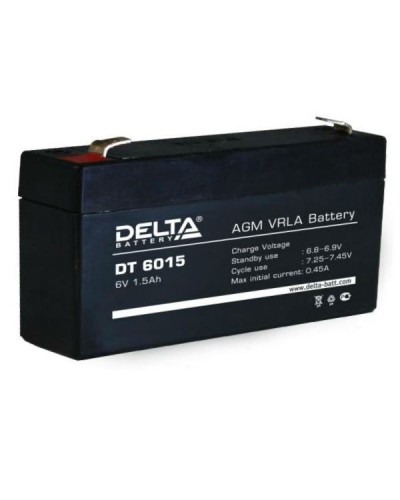 Аккумулятор свинцово-кислотный Delta DT 6015 в Чебоксарах Электротехническое оборудование Pintop.ru