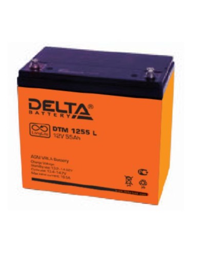Аккумулятор свинцово-кислотный Delta DTM 1255 L в Чебоксарах Электротехническое оборудование Pintop.ru