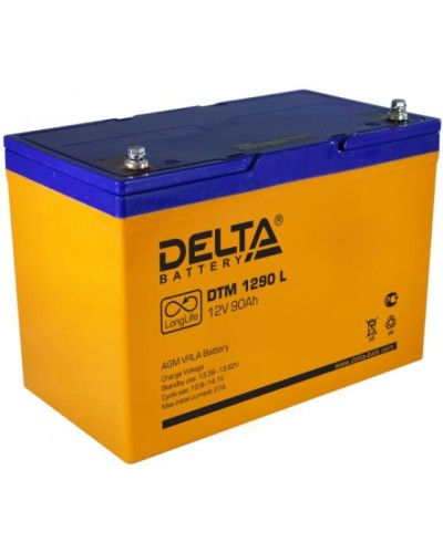 Аккумулятор свинцово-кислотный Delta DTM 1290 L в Чебоксарах Электротехническое оборудование Pintop.ru