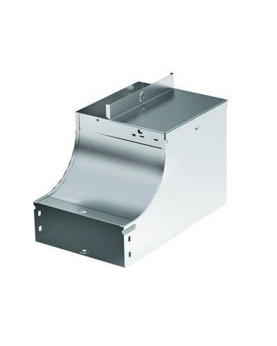 Угол CSSS 90 вертикальный внутр. переходник лев. осн. 200 H50 горячеоцинкованный DKC 37594KHDZ в Чебоксарах Аксессуары для лотков Pintop.ru