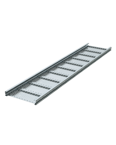 Лоток листовой 100х500, лонжерон 2 мм, L 6 м, горячий цинк DKC (USH615HDZ) в Чебоксарах Кабельные лотки Pintop.ru