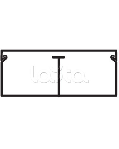 Миниканал TMC 40/2x17 с перегородкой DKC 00305 в Чебоксарах Кабель-канал Pintop.ru