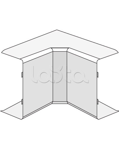 Угол внутренний AIM 40x17 DKC 00395 в Чебоксарах Аксессуары для кабель-канала Pintop.ru