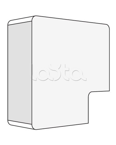 Угол APM 22x10 плоский (40 шт/уп) DKC 00407 в Чебоксарах Аксессуары для кабель-канала Pintop.ru