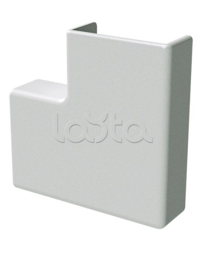 Угол плоский белый 22x10 DKC (00407R) в Чебоксарах Аксессуары для кабель-канала Pintop.ru