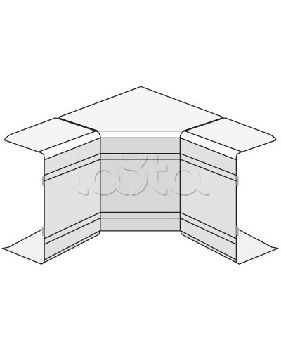 Угол внутренний изменяемый (70-120°) NIAV 80x60 DKC 01728 в Чебоксарах Аксессуары для кабель-канала Pintop.ru