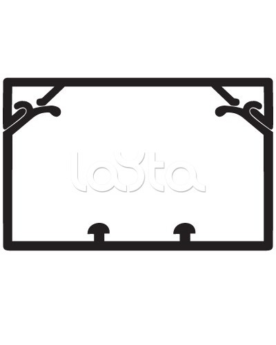 Кабель-канал 80x40 с крышкой с направляющими для установки разделителей TA-GN DKC 01781 в Чебоксарах Кабель-канал Pintop.ru