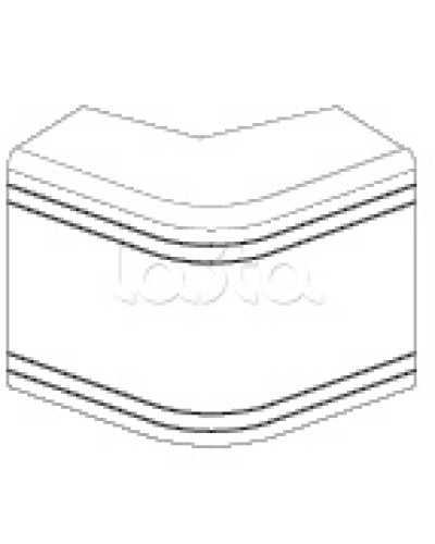 Угол NEA неизменяемый внеш. 90° 40/40 DKC 01806 в Чебоксарах Аксессуары для кабель-канала Pintop.ru
