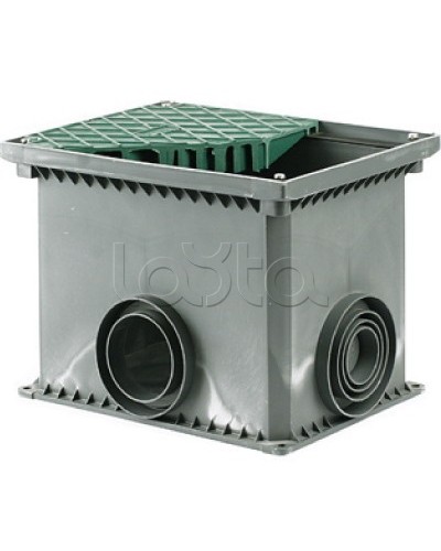 Смотровой переходной колодец без дна для двустенных труб 335х240х255 мм DKC 025003 в Чебоксарах Распределительные коробки Pintop.ru