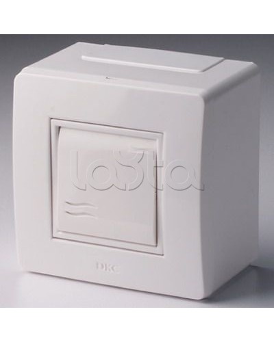 Коробка в сборе с выключателем, белая DKC 10002 в Чебоксарах Аксессуары для кабель-канала Pintop.ru