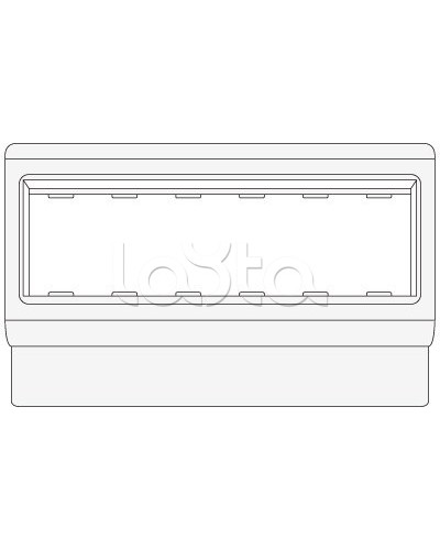 Рамка-суппорт под 6 модулей BRAVA PDA-3BN 100 DKC 10653 в Чебоксарах Аксессуары для кабель-канала Pintop.ru