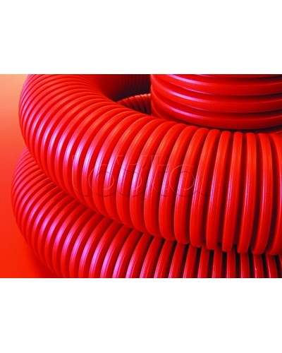 Труба гофрированная двустеннаядля кабельной канализации д.63 мм, красный, с протяжкой DKC 121963100 в Чебоксарах Повороты, муфты, тройники Pintop.ru