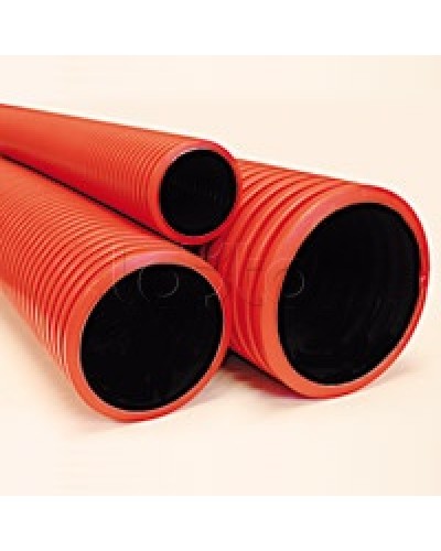 Труба гибкая двустенная 75 мм с протяжкой красная DKC 121975100 в Чебоксарах Труба гофрированная Pintop.ru